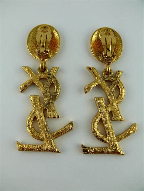 ysl earringd|buy vintage ysl earrings.